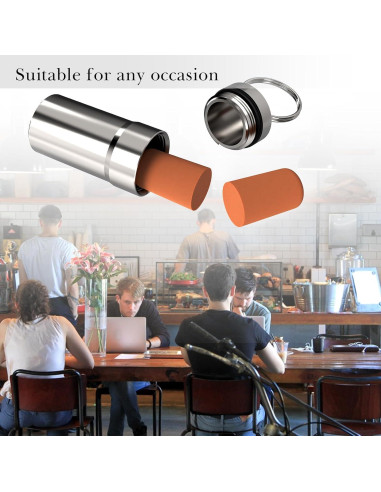 Estuche de Transporte para Tapones de Oídos Adorila - 4 Paquetes, Impermeable