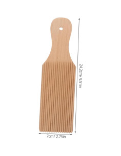 Tabla de Gnocchi de Madera Ipetboom con Mango Ergonómico 25x10cm 2