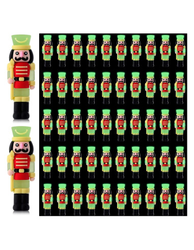 50 Figuritas de Cascanueces Luminiscentes Chunful 5.08 cm