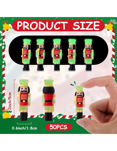 50 Figuritas de Cascanueces Luminiscentes Chunful 5.08 cm