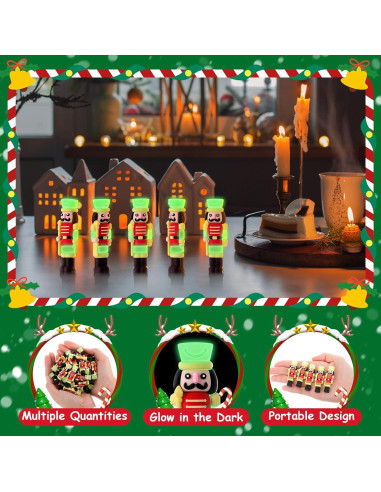 50 Figuritas de Cascanueces Luminiscentes Chunful 5.08 cm