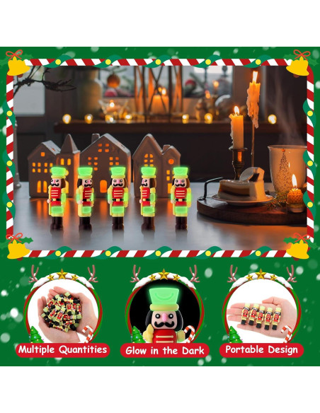 50 Figuritas de Cascanueces Luminiscentes Chunful 5.08 cm