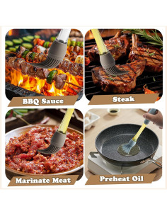 Brochas de Silicona para Basting Clapery - Paquete de 4 2