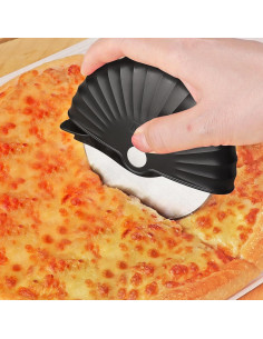 Cortador de Pizza Asdirne con Cubierta Protectora 10cm 2