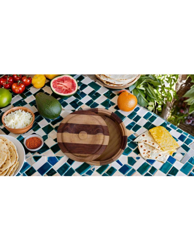 Cesta Calentadora de Tortillas de Madera The Great Indian Bazaar 22.86 cm