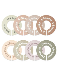 Divisores de Armario para Bebés BIANSIWU - Juego de 8 Tamaños