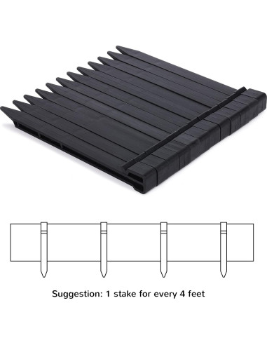 Borde de Jardín ANLEOLIFE 60 pies Flexible Anti-UV