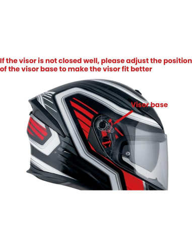 Visera de Reemplazo ZQIYDYP K5 para Casco AGV - Antivaho UV