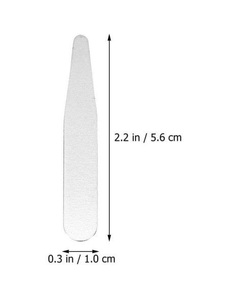 36 Soportes de Collar de Acero Inoxidable PartyKindom 5.6x1cm