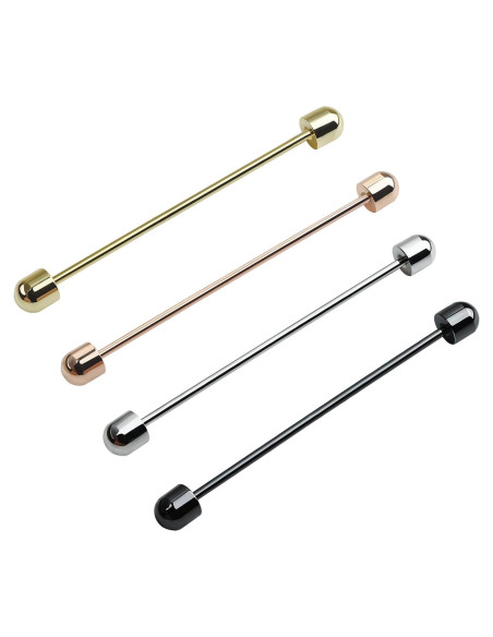 Conjunto de 4 Pinzas de Corbata y Barra de Cuello ViVDuo