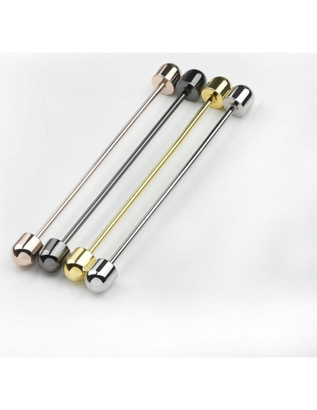 Conjunto de 4 Pinzas de Corbata y Barra de Cuello ViVDuo