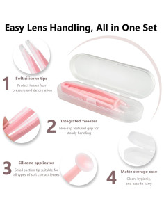 Juego de Herramientas para Lentes de Contacto Zoolinn - 12 Piezas 2