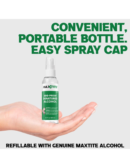 Alcohol Desnaturalizado 200-Prueba MaxTite 68.1 ml Pulverizador