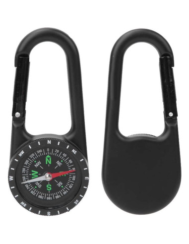 Brújula de Carabiner Kuuleyn Mini Aleación Zinc 11x4.5cm