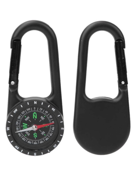 Brújula de Carabiner Kuuleyn Mini Aleación Zinc 11x4.5cm