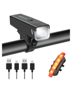 Juego de Luces para Bicicleta WGGE 300 Lúmenes Recargable USB