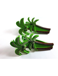 Clips de Toalla de Playa C&H Solutions Jumbo Verde Tropical 2