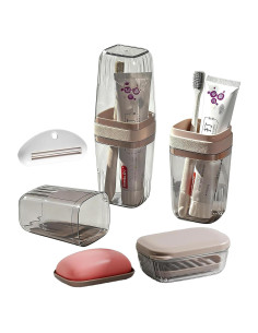 Funda de Cepillo de Dientes MYLDH con Exprimidor y Jabón