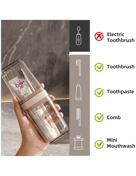 Funda de Cepillo de Dientes MYLDH con Exprimidor y Jabón