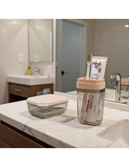 Funda de Cepillo de Dientes MYLDH con Exprimidor y Jabón