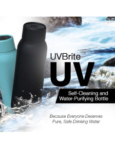 Botella Purificadora UVBrite TT-B02 473ml Acero Inoxidable 2
