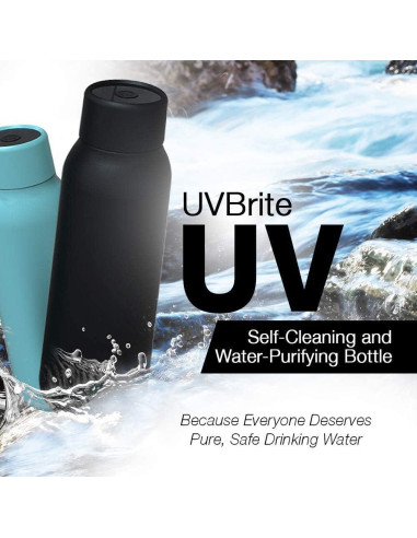 Botella Purificadora UVBrite TT-B02 473ml Acero Inoxidable