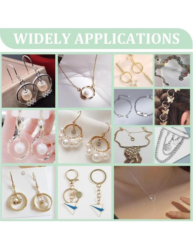 Anillos de Salto Abiertos UNICRAFTALE 200 Pcs 5mm Dorados