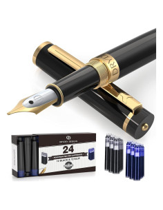 Bolígrafo Dryden Designs con Estuche y 24 Cartuchos de Tinta