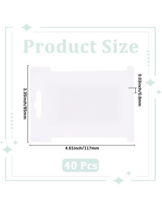 40 Tarjetas de Cartón para Hilo de Bordado CABODYALS 8.5x11.7cm 2