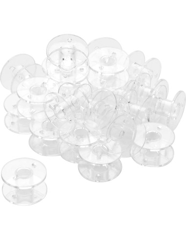25 Bobinas de Plástico para Máquina de Coser Singer - Estándar