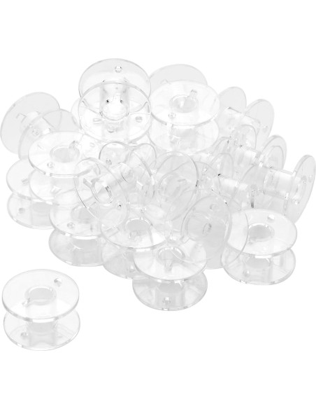 25 Bobinas de Plástico para Máquina de Coser Singer - Estándar