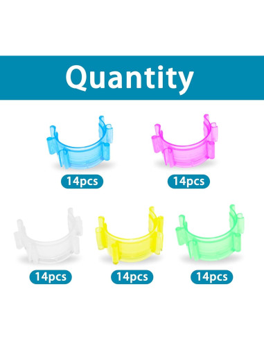 85 Clips Sujetadores de Bobinas de Costura SHRJ - 5 Colores
