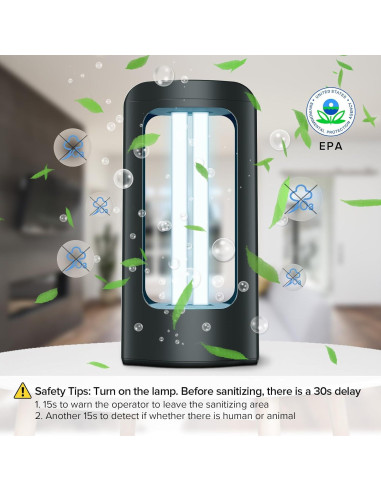 Lámpara Desinfectante UV SANSI 18W con Control Remoto