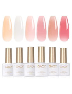 Conjunto de Esmalte de Uñas Gel GAOY 6 Colores Transparente