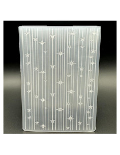 Plantilla de Embosado 3D Zhxcgooyx 12.7x17.8 cm Textura Estrellas