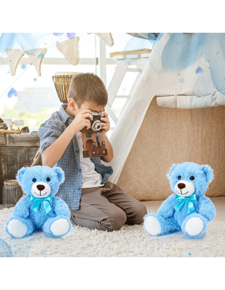 Ositos de Peluche Aoriher 6 Piezas Azul 35 cm Suaves