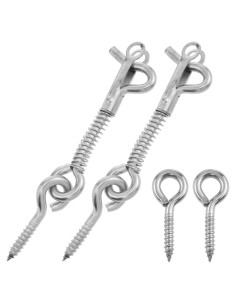 Gancho y Ojo de Acero Inoxidable Lovelysp 6.35cm 2PCS