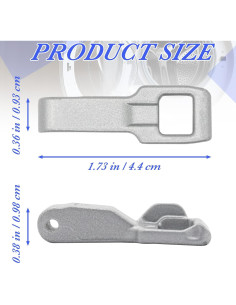 Cerradura de Puerta de Lavadora IslandMood 4.5x0.9cm Plateada 2