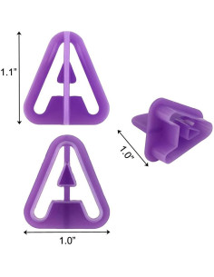 Set de 40 Cortadores de Galletas Alfabeto BlingKingdom Morado 2