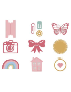 Set de 9 Troqueles Mini Básicos Craftelier para Scrapbooking