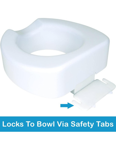 Elevador de Asiento de Inodoro Carex 10.16 cm Antideslizante