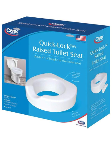 Elevador de Asiento de Inodoro Carex 10.16 cm Antideslizante