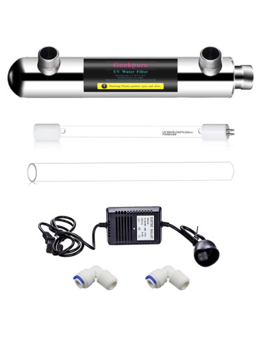 Filtro de Agua UV Geekpure GP-UV6W 6W 0.5 GPM Acero Inox
