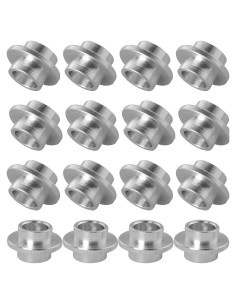 Espaciadores de Rodamientos MEETOOT 16PCS 8mm Aluminio Plateado