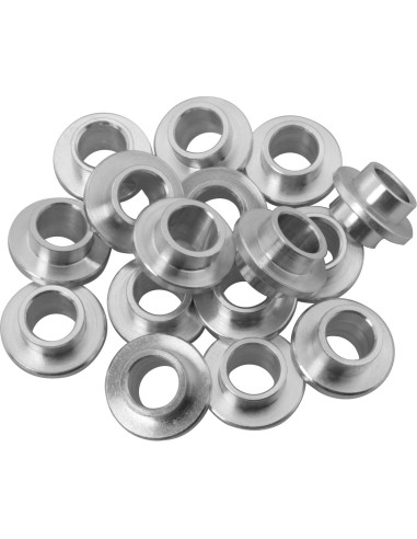 Espaciadores de Rodamientos MEETOOT 16PCS 8mm Aluminio Plateado