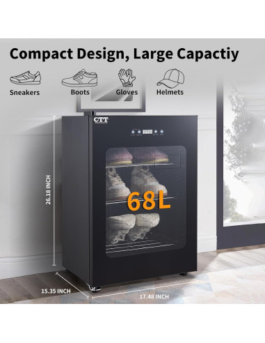 Secador de Botas CTT Eléctrico 300W con Luz UV y Ozono