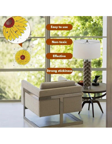 Trampa de Moscas de Ventana Lulurose - Paquete de 20 Unidades