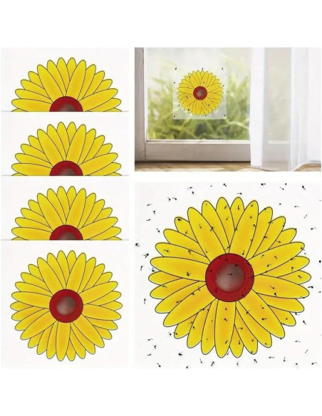 Trampa de Moscas de Ventana Lulurose - Paquete de 20 Unidades