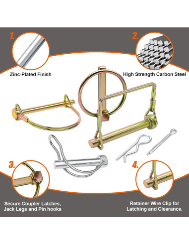 Kit de Pasadores de Alta Resistencia 380 Pcs MINIMARU