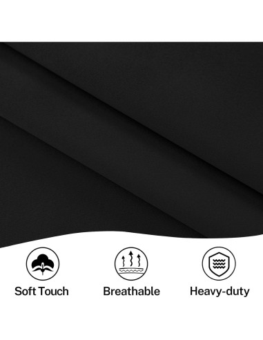 Cortina Francesa Vatge 91x183 cm Autoadhesiva Negra